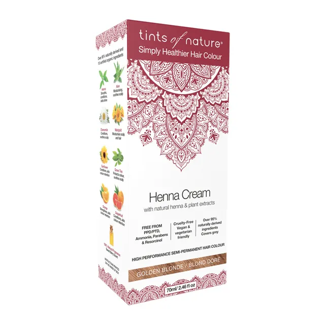 TINTS OF NATURE Henna Cream Golden Blonde 70ml