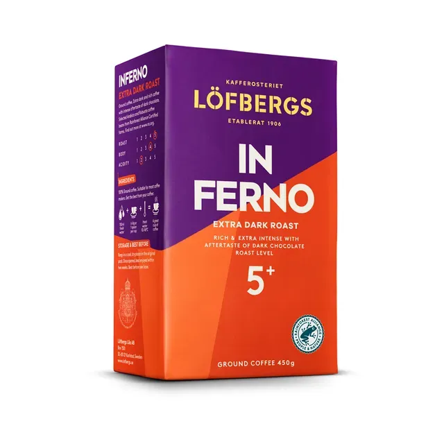 Jahvatatud kohv Inferno, LÖFBERGS, 450 g