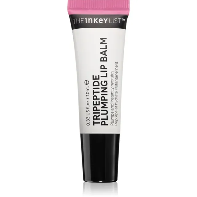 The Inkey List Tripeptide Plumping Lip Balm Huulepalsam suurendava efektiga varjund Pink 10 ml
