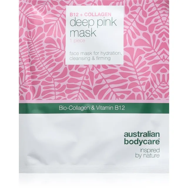 Australian Bodycare B12 + Collagen Lehtmask naha niisutamiseks ja pinguldamiseks 1 tk