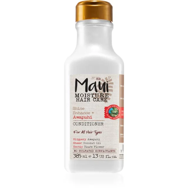 Maui Moisture Shine Amplifying + Awapuhi Palsam säravate ja pehmete juuste jaoks 385 ml