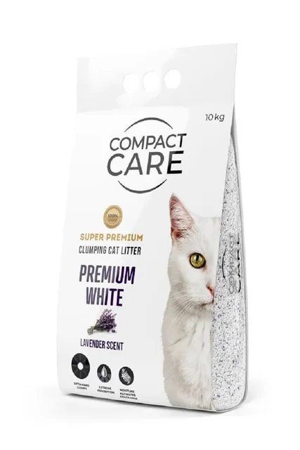 Compact Care Premium White lavendlilõhnaline kassiliiv, 10 kg