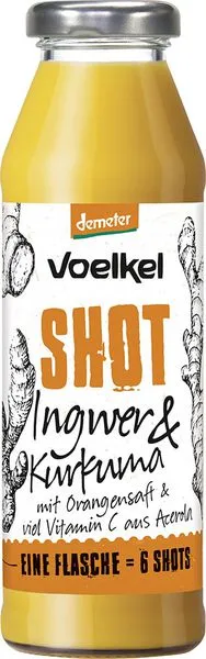 Ingveri ja kurkumiga mahlakokteil, biodünaamiline