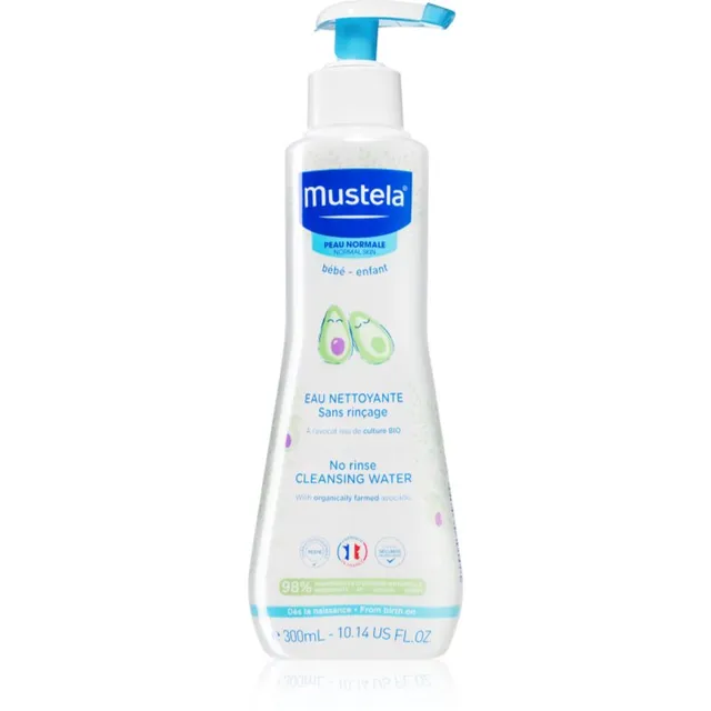 Mustela Bébé No Rinse Cleansing Water Puhastusvesi lastele sünnist alates 300 ml