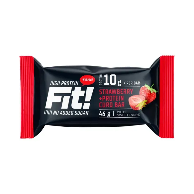 Proteiinibatoon maasika magusainetega, FIT, 46 g