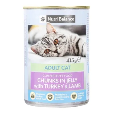 Kassisööt Nutribalance kalkuni-lambaliha 415g