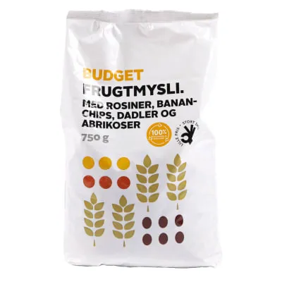 Müsli puuvilja Budget 750g