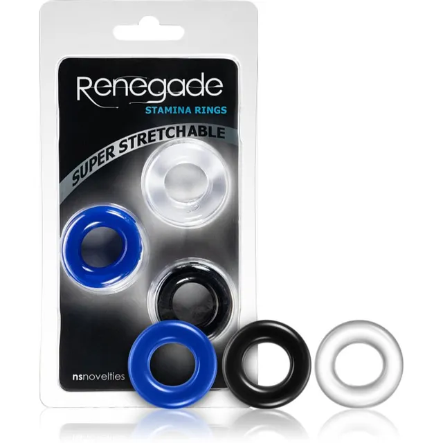 NS Novelties Renegade Stamina Rings rõngaste komplekt peenise peale 3 tk