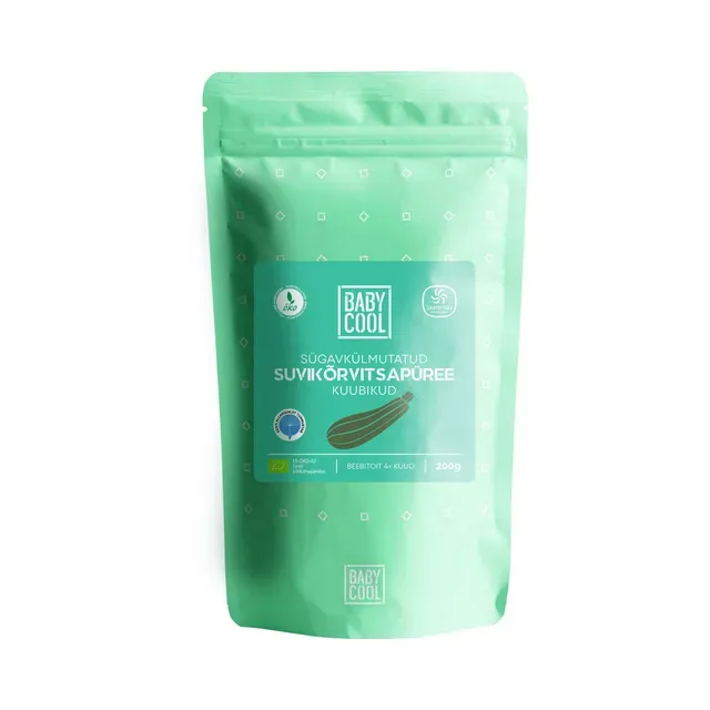 Sügavkülmutatud suvikõrvitsapüree kuubikud, BABYCOOL, 200 g