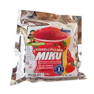 Miku kissellipulber 170g maasikamaitsel