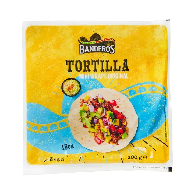 Mini nisutortilla 15 cm x 8 tk, BANDEROS, 200 g