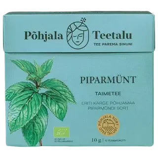 Taimetee Piparmünt, mahe 10pk, PÕHJALA TEETALU, 10g