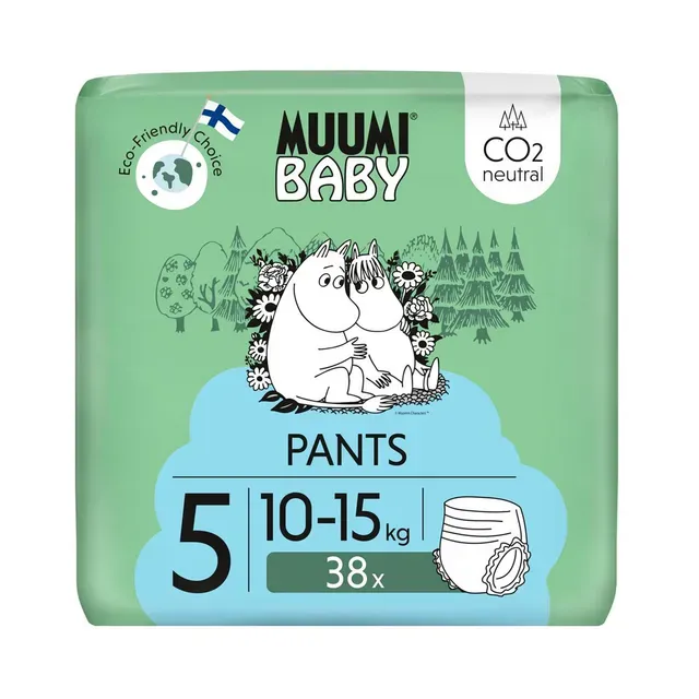Püksmähkmed nr 5, MUUMI BABY, 10-15 kg/38 tk