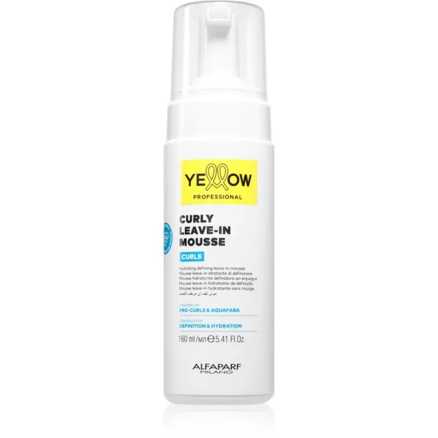 Yellow Professional Curls Curly Leave-in Mousse Juustesse jäetav hooldus lokkis juustele 160 ml