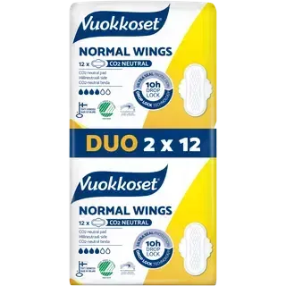 Vuokkoset Duo Normal hügieeniside 24 tk