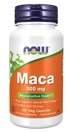 Toidulisand. Maca 500 mg, 100 kapslit.