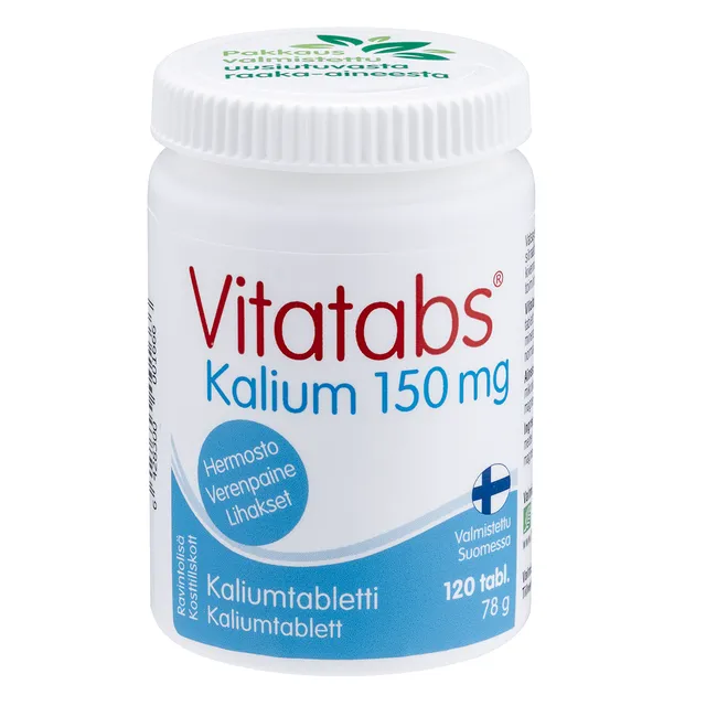 VITATABS KALIUM KAALIUM TBL 150MG N120