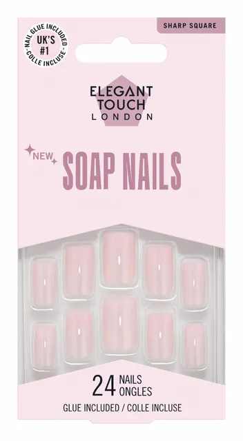 Elegant Touch Soap Nails Bubble Bliss Sharp Square