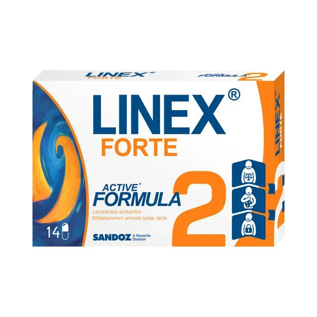 Piimhappebakterid kapsel N14, LINEX FORTE, 4,32 g