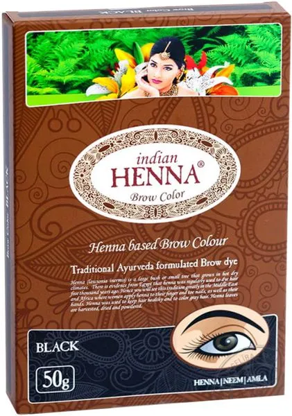 Kulmuvärv Henna, must