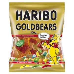 Kummikommid Kuldkarud, HARIBO, 100 g