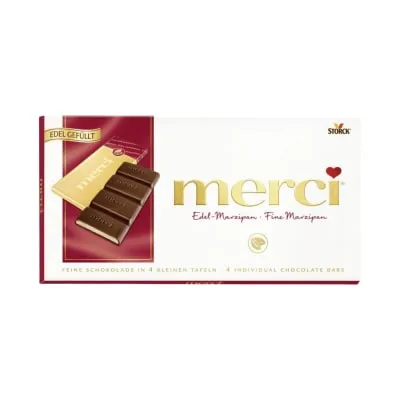 Šokolaad martsipaniga Merci 112g