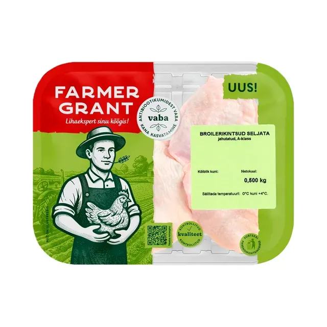 Broilerikintsud seljata, FARMER GRANT, 500 g