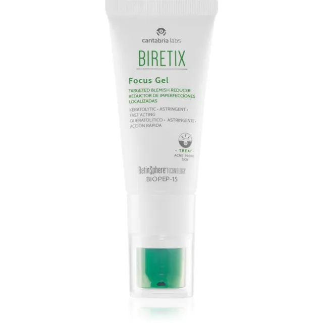 Biretix Treat Focus Gel Niisutav ja rahustav geel rasusele akne kalduvustega nahale 15 ml
