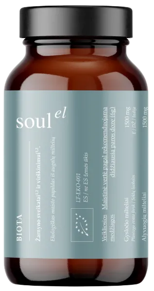 SOULEL ökoloogiline supertoidu segu soolestiku tervise ja seedimise toetamiseks BIOTA