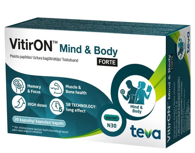Vitiron Mind & Body Forte kapslid N30