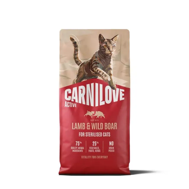 Carnilove Active kassi kuivtoit, lammas/metssiga, 6 kg