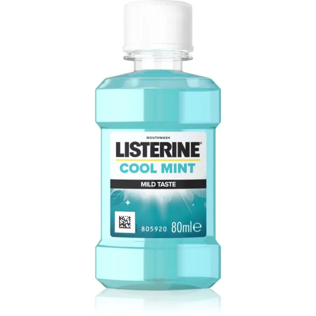 Listerine Cool Mint Mild Taste Suuloputusvesi ilma alkoholita maitse Cool Mint 80 ml
