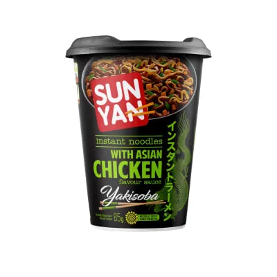 Kiirnuudlid Sun Yan Yakisoba kana maits. 85g