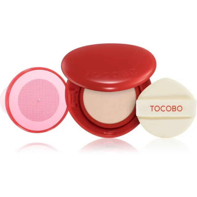 TOCOBO Apple Dewy Fit Cushion Kauapüsiv jumestuskreemikäsn SPF 50+ varjund 21C Peach 15 g