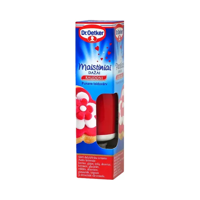 Geeltoiduvärv punane, DR.OETKER, 10 g