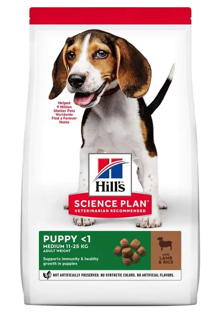 Hill's Science Plan koeratoit lambaga keskmist kasvu kutsikale 14kg
