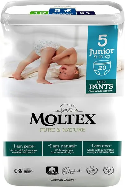 Püksmähkmed JUNIOR (9-14 kg), ökoloogilised