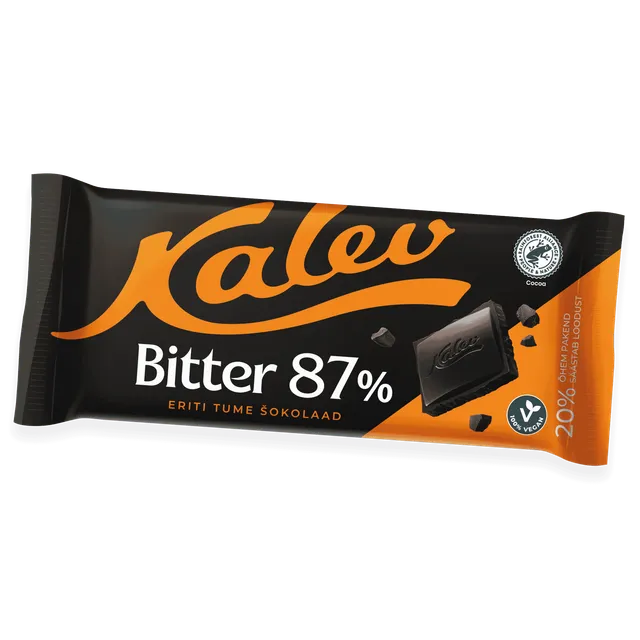 Kalev Bitter 87% eriti tume šokolaad 100 g