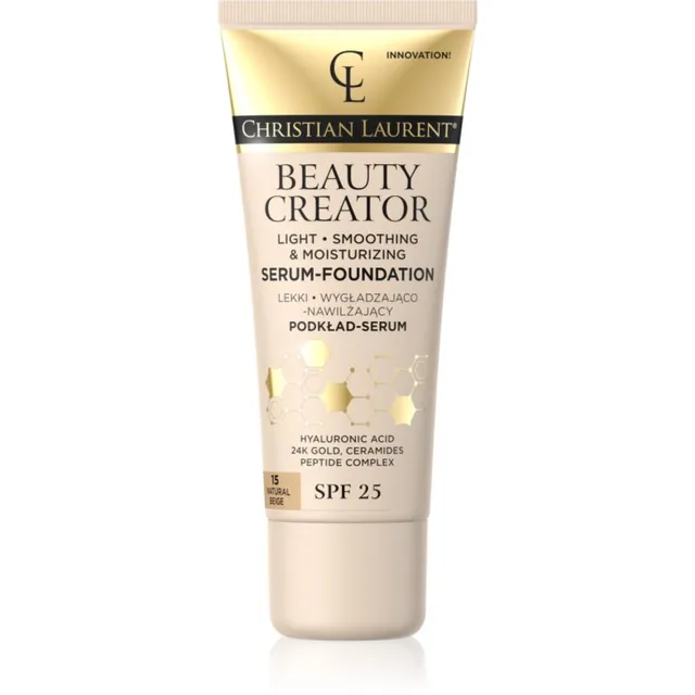 Christian Laurent Beauty Creator Kerge tooniv niisutaja SPF 25 varjund 15 Natural Beige 30 ml