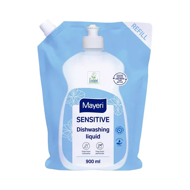 Nõudepesuvahend Sensitive pouch, MAYERI, 900 ml