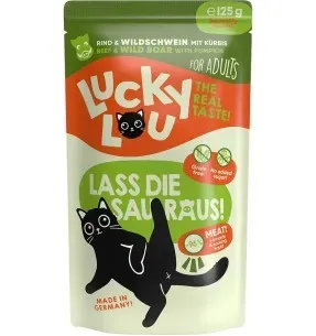 Lucky Lou konserv kassile veise- ja metssealihaga, teraviljavaba, kotikeses