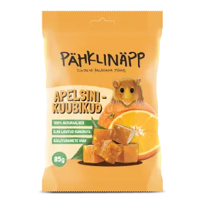 Pähklinäpp apelsinikuubikud 85 g