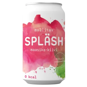 Gaseeritud vesi maasika-kiivi, SPLÄSH, 330 ml