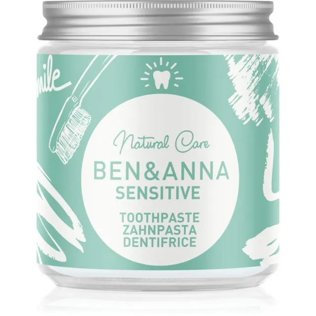 BEN&ANNA Natural Toothpaste Sensitive klaastopsis hambapasta tundlikele hammastele 100 ml