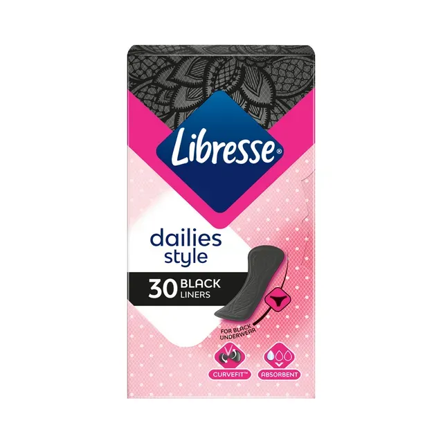 Pesukaitsmed DailyFresh Normal Black, LIBRESSE, 30 tk
