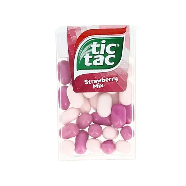 Maasikamaitselised dražeed, TIC TAC, 18 g