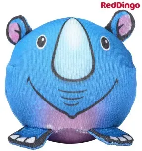 Eriti vastupidav pall-mänguasi koerale NINASARVIK Riley the Rhino Durable (Red Dingo)