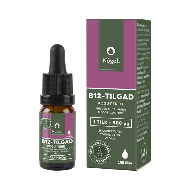 B12-tilgad kogu perele, metüülkobalamiin, 500 µg, NÔGEL, 10 ml