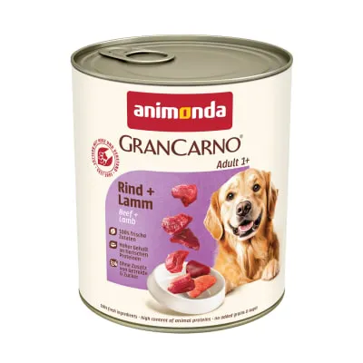 Koerasööt GranCarno Adult veis-lammas 800g