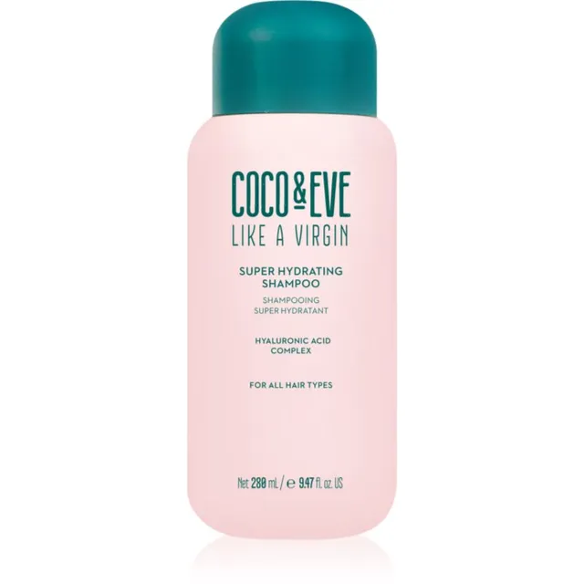 Coco & Eve Like A Virgin Super Hydrating Shampoo Niisutav šampoon säravate ja pehmete juuste jaoks 280 ml